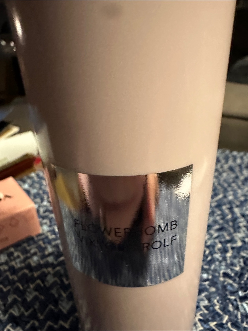 Viktor & Rolf Flowerbomb Tumbler - Pale Pink with Silver Logo